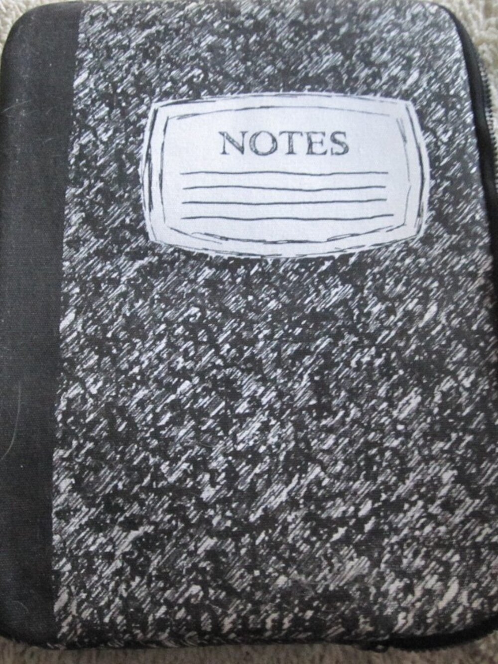 Hip Notes Journal Design laptop Zipper Sleeve Case by Cooperative.